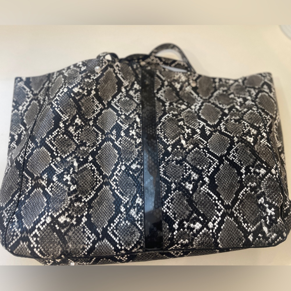 Zara Snakeskin Tote Bag